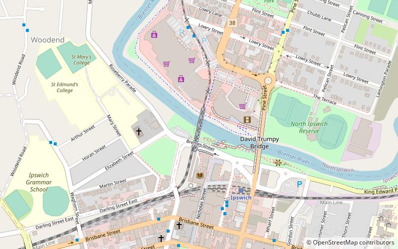 Bremer River Rail Bridge location map