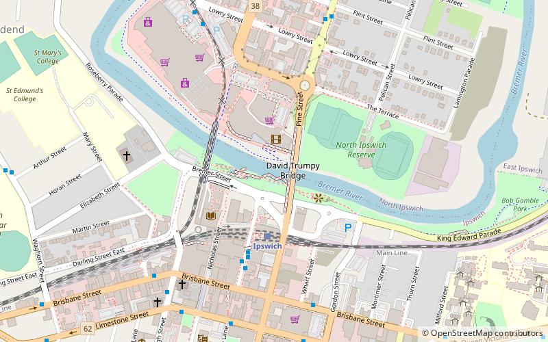 ipswich town wharves location map