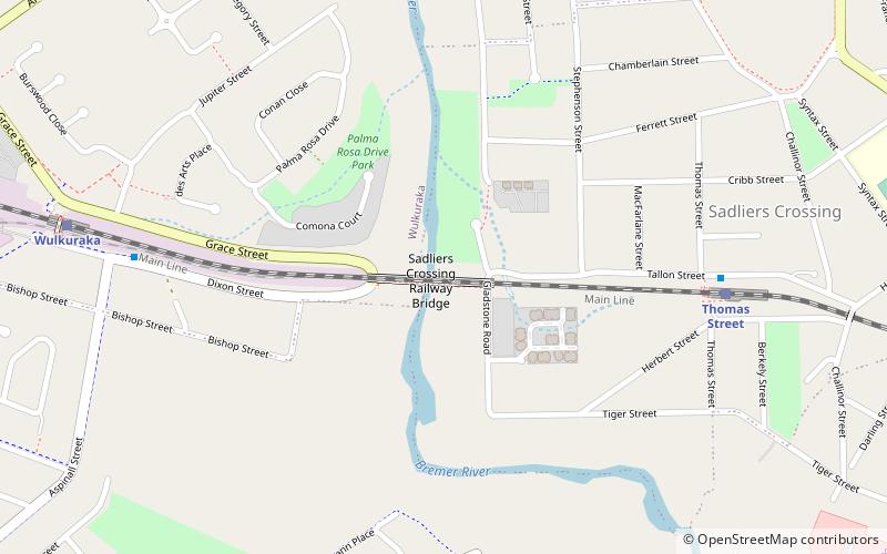 Sadliers Crossing Railway Bridge location map