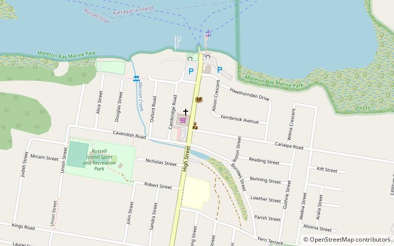 russell island location map