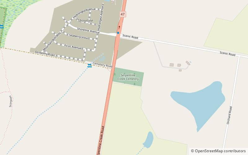 Serpentine Creek Road Cemetery location map