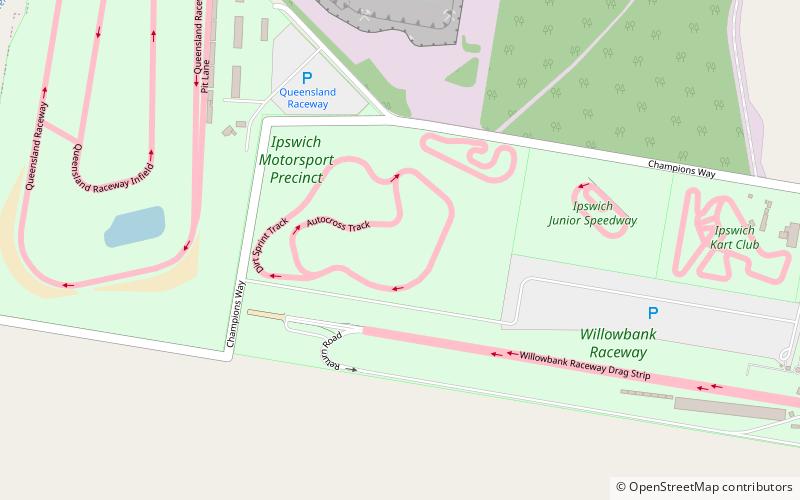 Ipswich Motorsport Precinct location map