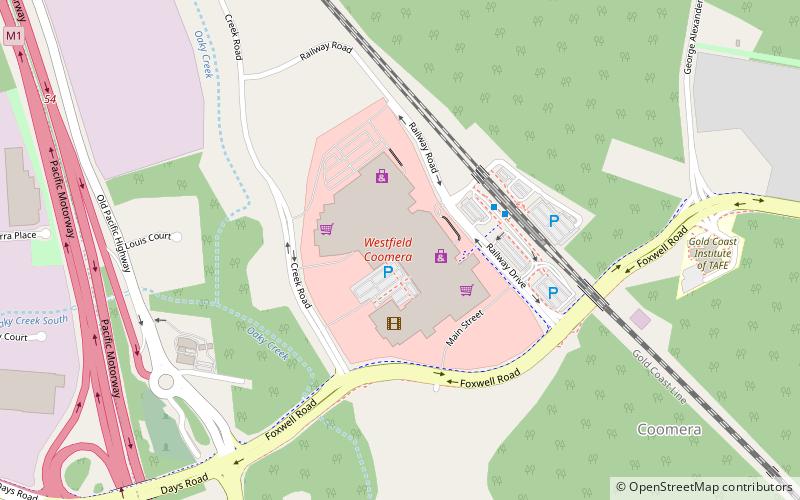 westfield coomera location map