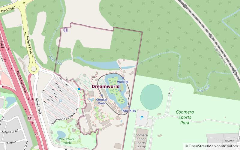 Dreamworld Corroboree location map