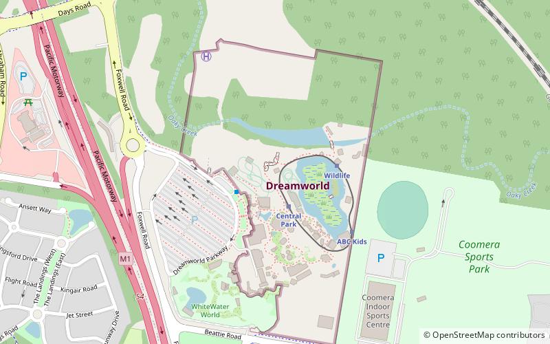 dreamworld tower coomera location map