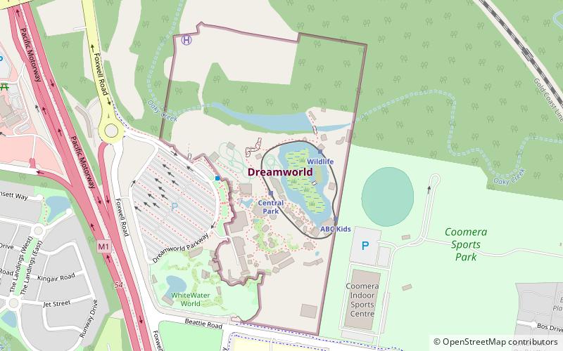 Mick Doohan's Motocoaster location map