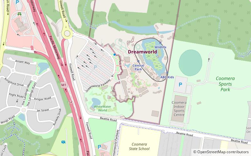 Dreamworld's 30th Birthday location map