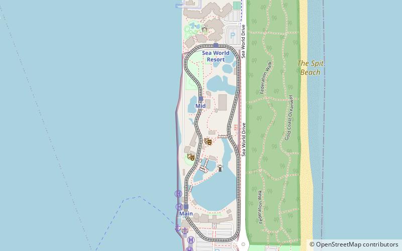 thrillseeker roller coaster gold coast location map