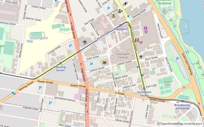 Southport Central location map