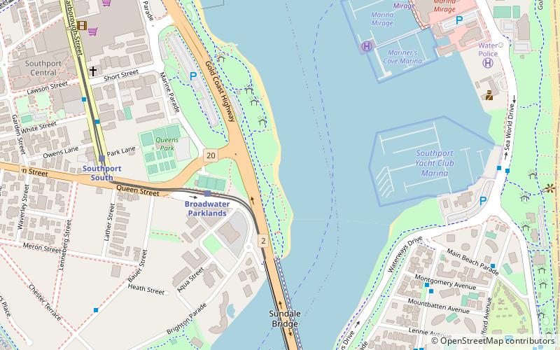 Southport Pier location map