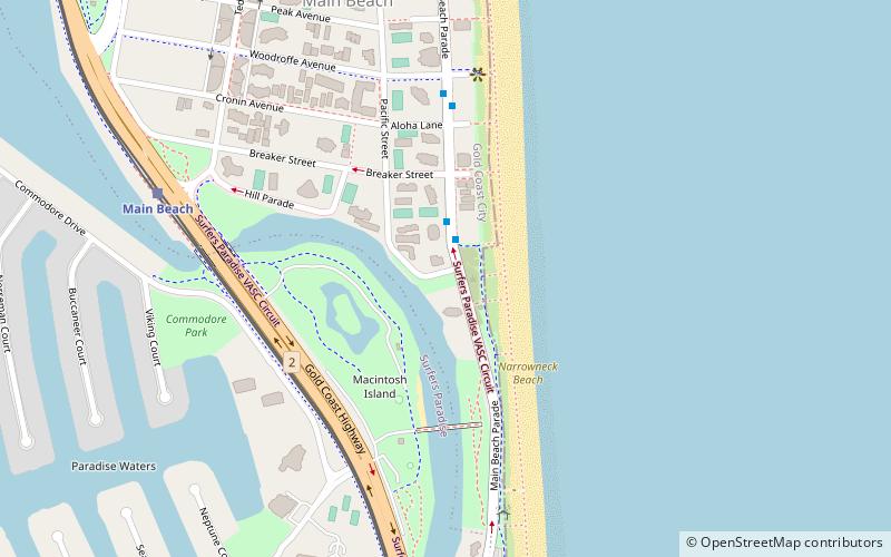 Southport Cable Hut location map