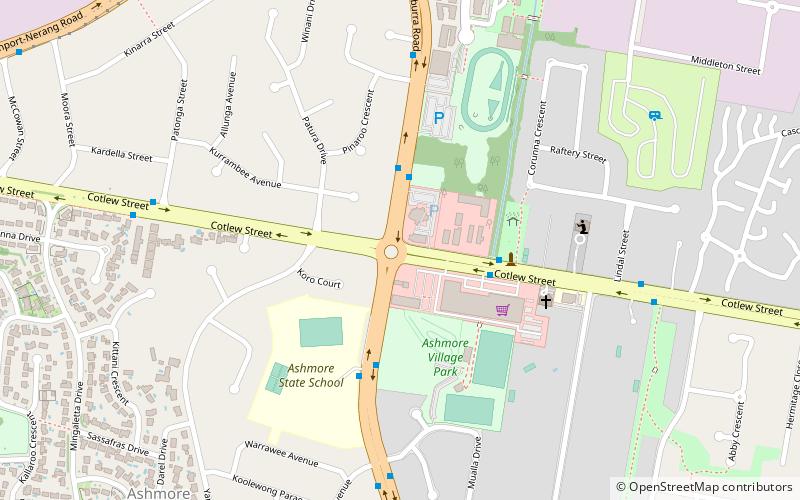 ashmore gold coast location map