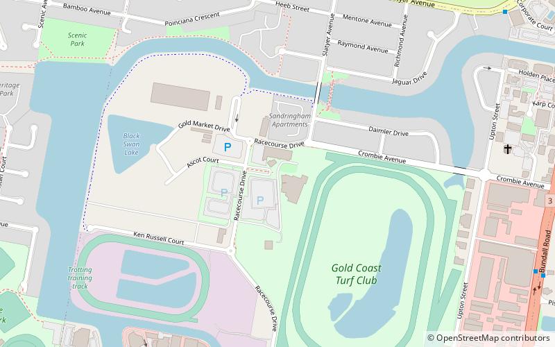 Gold Coast Turf Club location map