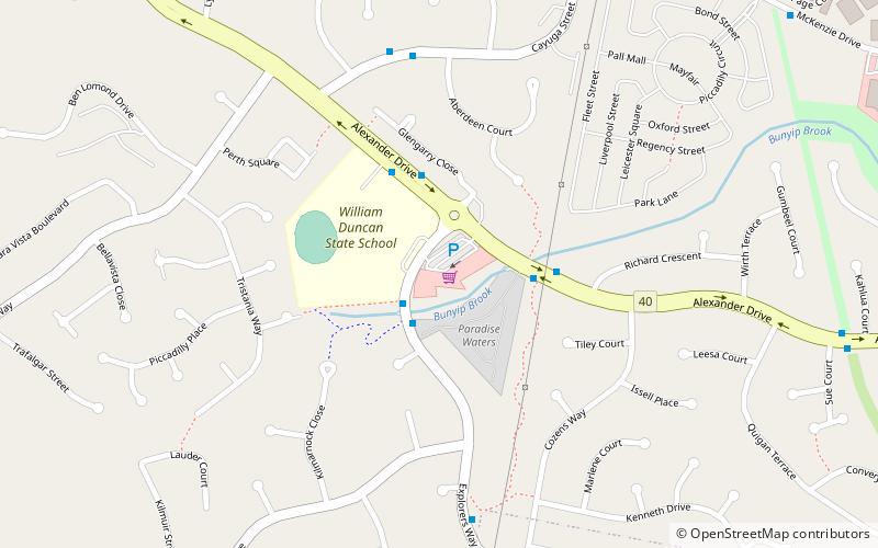 Highland Park Shopping Centre location map