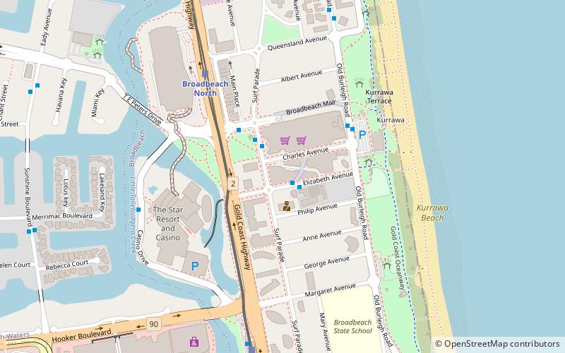 Broadbeach location map