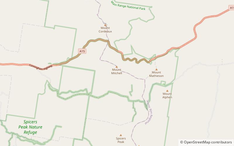 Mount Mitchell location map