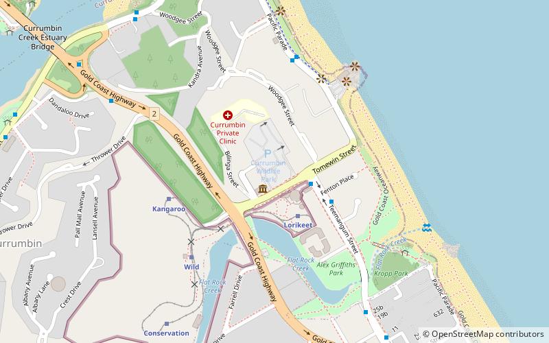 Sanktuarium Dzikiej Przyrody Currumbin location map