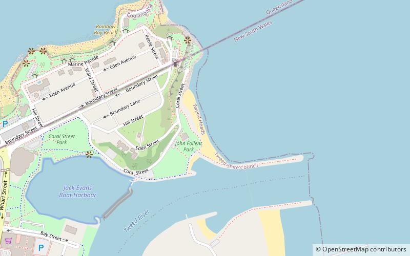 Duranbah Beach location map