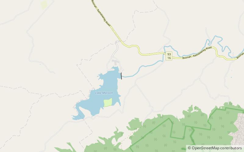 Maroon Dam location map