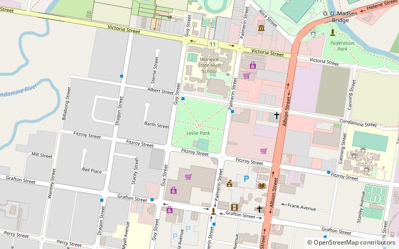 Leslie Park location map
