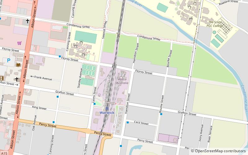 Southern Downs Steam Railway location map