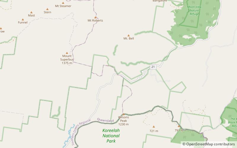 Teviot Falls location map