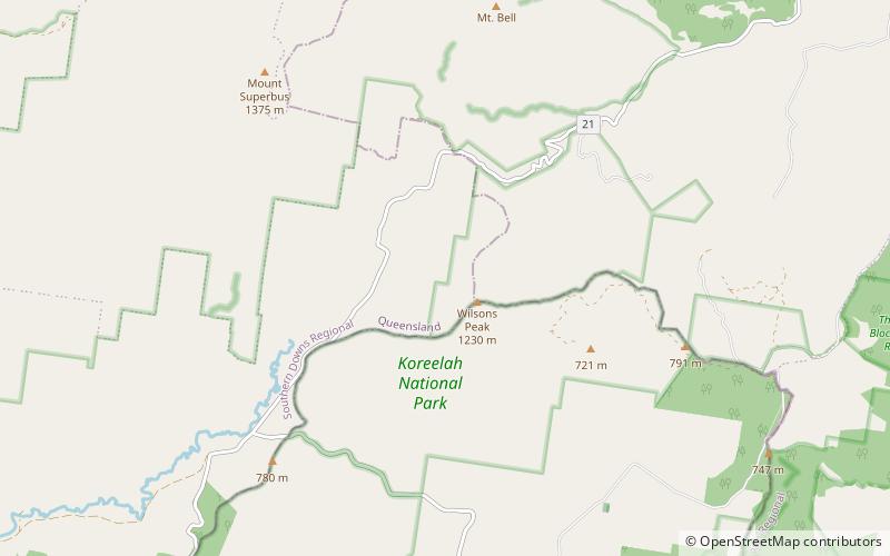 Wilsons Peak location map
