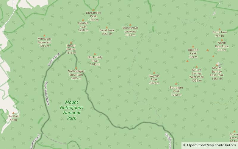 Mount Barney location map