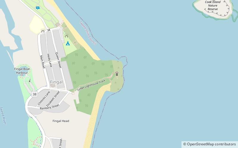 Fingal Head Lighthouse location map