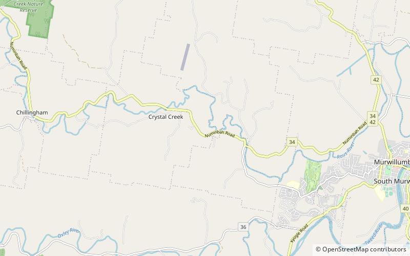 Crystal Creek location map