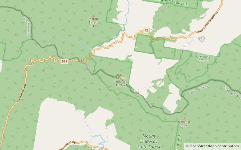 Mont Lindesay location map
