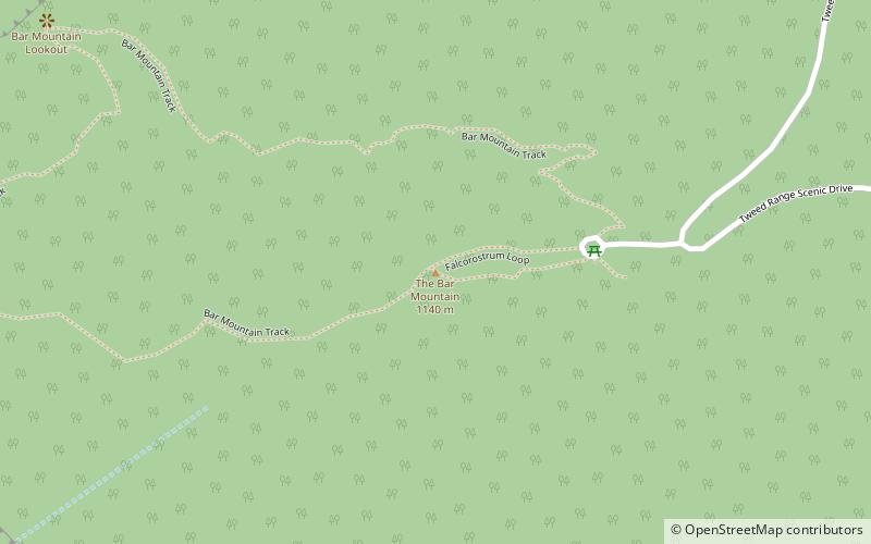 bar mountain parc national des border ranges location map