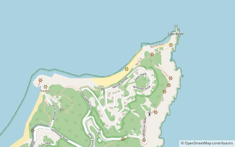 Watego's Beach location map