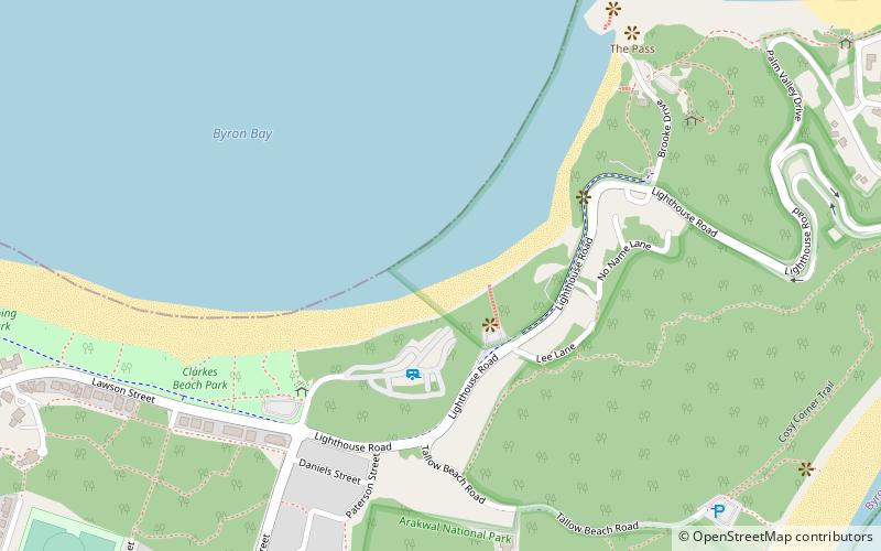 North Coast Holiday Parks Clarkes Beach location map