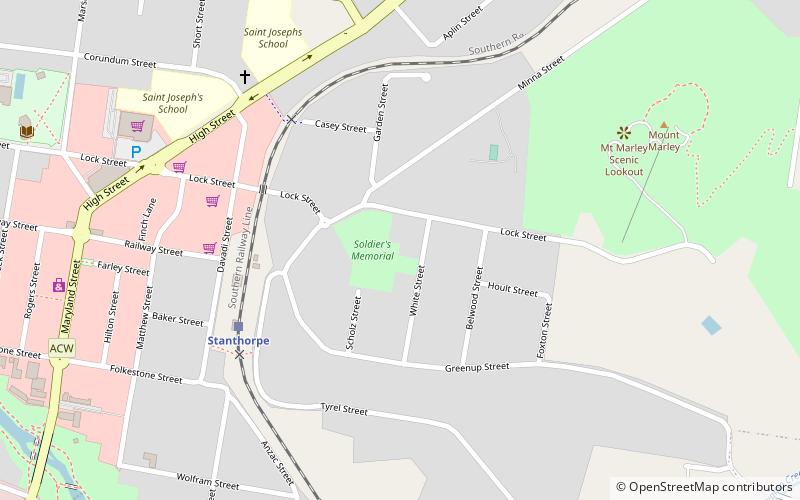 Stanthorpe Soldiers Memorial location map