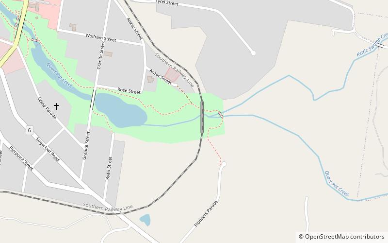 Quart Pot Creek Rail Bridge location map