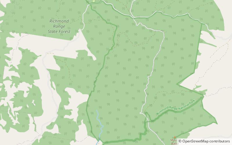 Richmond Range National Park location map