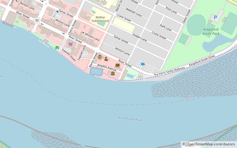 Ballina Naval and Maritime Museum location map