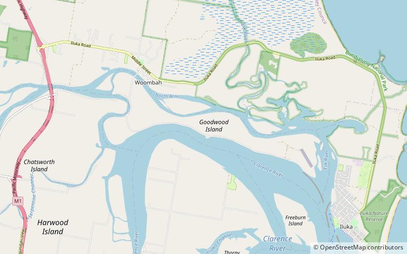 goodwood island yamba location map