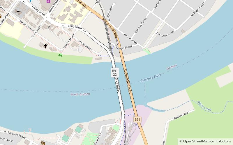 Grafton Bridge location map