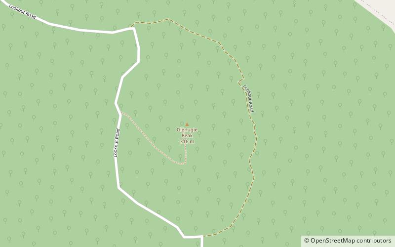 Glenugie Peak location map