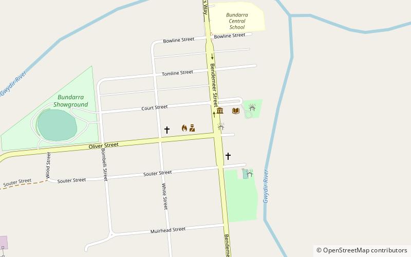 bundarra police station and courthouse location map