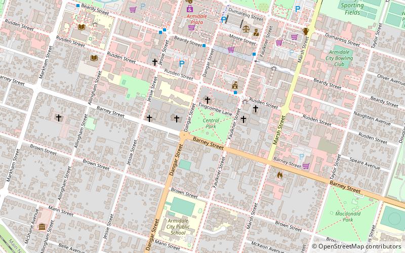 Central Park location map