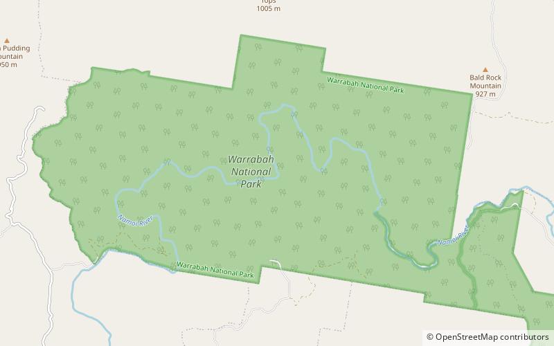 Warrabah National Park location map