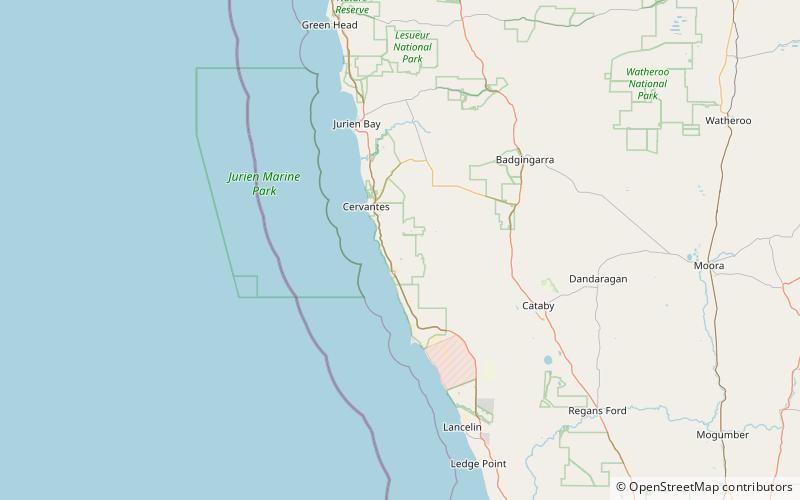 The Pinnacles location map
