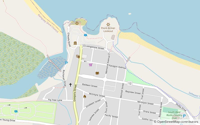 South West Rocks location map