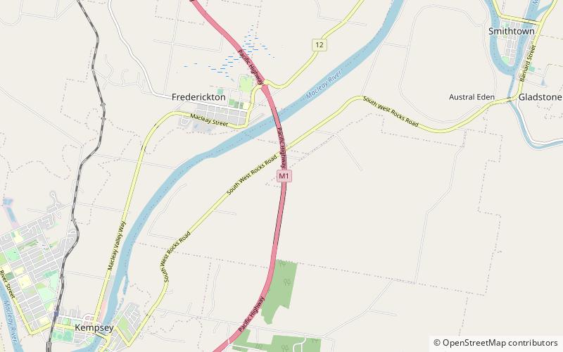 Most przez rzekę Macleay location map