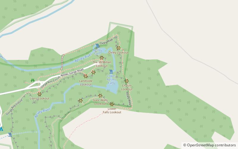 Apsley Falls location map