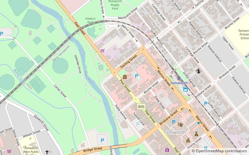 Tamworth Powerstation Museum location map