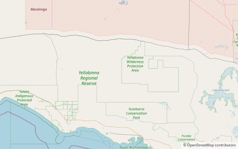 Yellabinna Regional Reserve location map